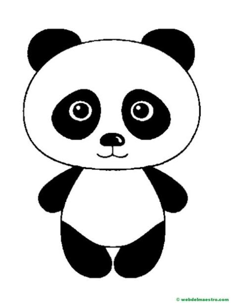 dibujo de oso panda- Web del maestro: Aprender a Dibujar y Colorear Fácil con este Paso a Paso, dibujos de La Cara De Un Panda, como dibujar La Cara De Un Panda para colorear