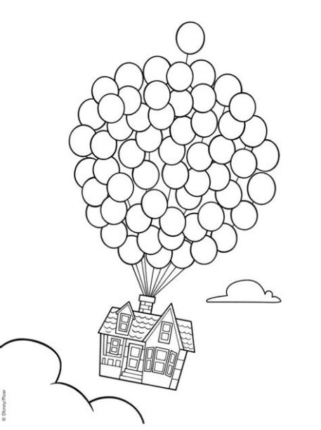 Pin de Jose Bruce en Arte | Dibujos de globos. Páginas: Aprende a Dibujar y Colorear Fácil con este Paso a Paso, dibujos de La Casa De Up, como dibujar La Casa De Up para colorear e imprimir
