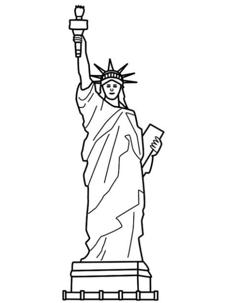 Pin on América: Aprende a Dibujar y Colorear Fácil, dibujos de La Estatua De La Libertad Paso Por Paso, como dibujar La Estatua De La Libertad Paso Por Paso para colorear e imprimir