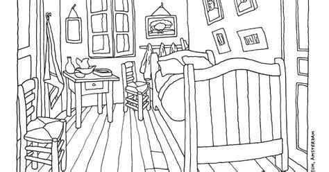 Pequeños Pinceles: La habitación de Van Gogh para pintar: Aprender a Dibujar Fácil, dibujos de La Habitacion De Van Gogh, como dibujar La Habitacion De Van Gogh para colorear e imprimir