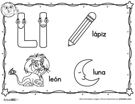 Letra L para colorear | Árbol ABC: Dibujar y Colorear Fácil, dibujos de La L, como dibujar La L para colorear e imprimir