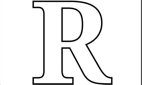 Printable PDF Letter R Coloring Page | Free printable: Dibujar y Colorear Fácil, dibujos de La Letra R En 3D, como dibujar La Letra R En 3D para colorear