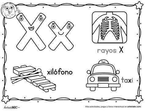 Letra X para colorear | Árbol ABC: Dibujar y Colorear Fácil con este Paso a Paso, dibujos de La Letra X, como dibujar La Letra X para colorear e imprimir
