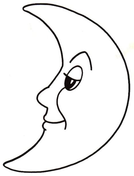 DIBUJOS PARA COLOREAR LUNAS: Aprende como Dibujar y Colorear Fácil con este Paso a Paso, dibujos de La Luna Para Niños, como dibujar La Luna Para Niños para colorear
