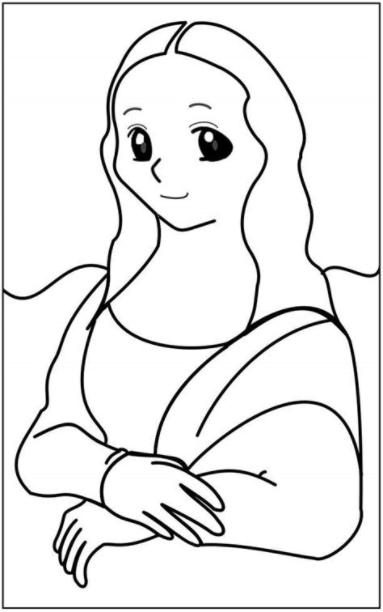 Informacion Sobre La Mona Lisa Para Niños - Niños Creativos: Aprender como Dibujar Fácil, dibujos de La Mona Lisa Para Niños, como dibujar La Mona Lisa Para Niños para colorear