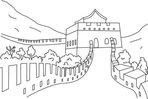 RECURSOS y ACTIVIDADES para Educación Infantil: Dibujos: Dibujar Fácil con este Paso a Paso, dibujos de La Muralla China, como dibujar La Muralla China para colorear e imprimir