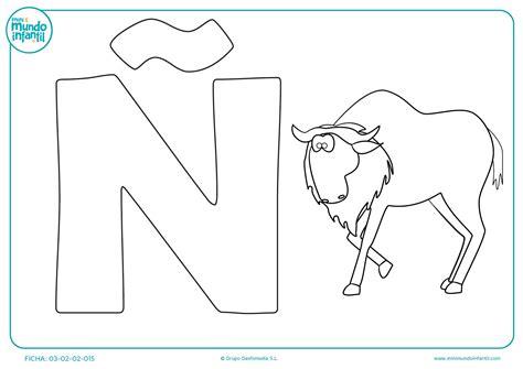 Letra N Dibujos Para Colorear - Dibujos Para Pintar: Aprender como Dibujar Fácil con este Paso a Paso, dibujos de La N, como dibujar La N para colorear e imprimir
