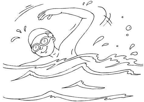 ¡Me encanta nadar! | Deportes para colorear. Páginas: Aprende a Dibujar Fácil, dibujos de La Nada, como dibujar La Nada para colorear