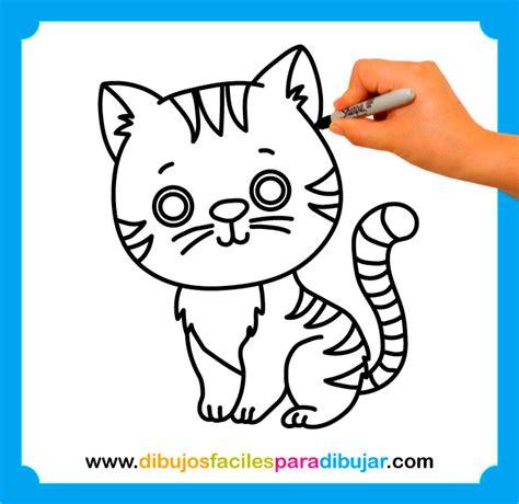 Cómo dibujar un gato paso a paso - Dibujos faciles para: Dibujar Fácil, dibujos de La Nariz De Un Gato, como dibujar La Nariz De Un Gato para colorear