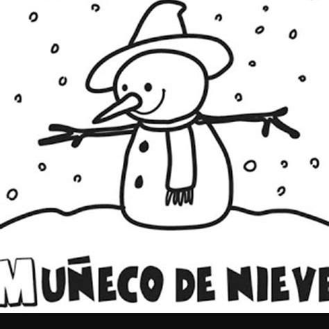 Muñeco de Nieve para colorear - Dibujos para Colorear y: Dibujar Fácil, dibujos de La Nieve, como dibujar La Nieve paso a paso para colorear