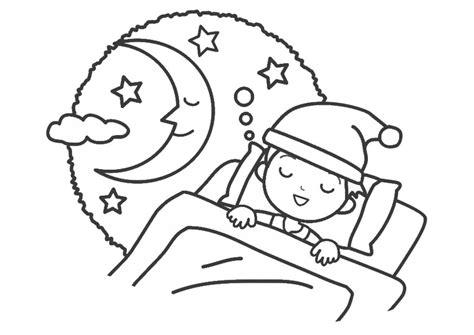Dibujo para colorear noche - dormir - Dibujos Para: Dibujar y Colorear Fácil con este Paso a Paso, dibujos de La Noche, como dibujar La Noche paso a paso para colorear