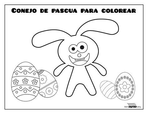 Conejo de pascua para colorear y para imprimir: Aprender como Dibujar y Colorear Fácil, dibujos de La Pascua, como dibujar La Pascua paso a paso para colorear