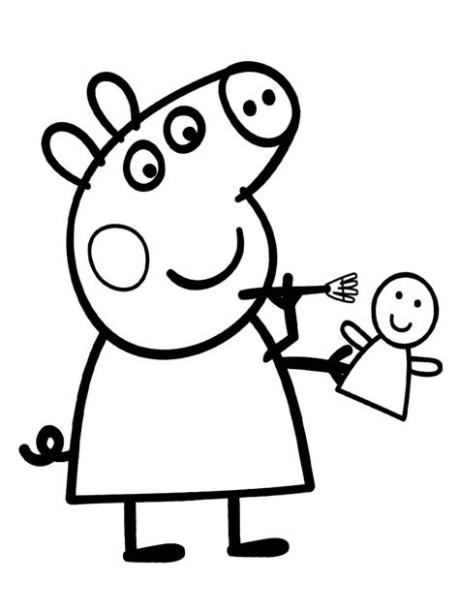 Dibujos para colorear – Peppa Pig. para un desarrollo: Aprende a Dibujar Fácil, dibujos de La Peppa Pig, como dibujar La Peppa Pig para colorear e imprimir