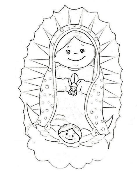Dibujos para pintar de Nuestra Señora de Guadalupe: Aprende a Dibujar y Colorear Fácil, dibujos de La Rosa De Guadalupe, como dibujar La Rosa De Guadalupe para colorear