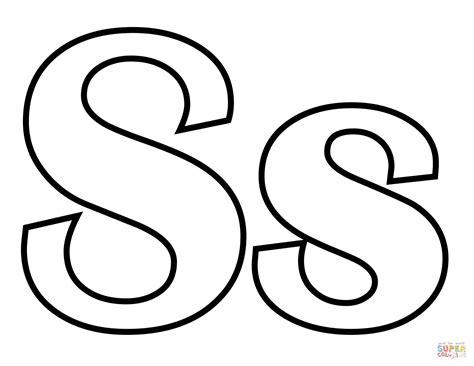Dibujo de Letra S para colorear | Dibujos para colorear: Aprender como Dibujar Fácil con este Paso a Paso, dibujos de La S, como dibujar La S para colorear e imprimir