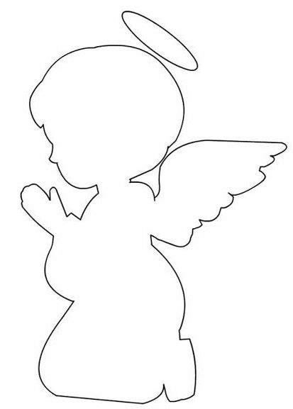Angel Praying Silhouette Template. | Oh My First Communion!: Aprende a Dibujar Fácil con este Paso a Paso, dibujos de La Silueta De Un Angel, como dibujar La Silueta De Un Angel para colorear e imprimir