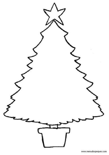 Colorear Navidad 48 - Árboles de Navidad | Árbol de: Aprende como Dibujar y Colorear Fácil, dibujos de La Silueta De Un Arbol De Navidad, como dibujar La Silueta De Un Arbol De Navidad paso a paso para colorear