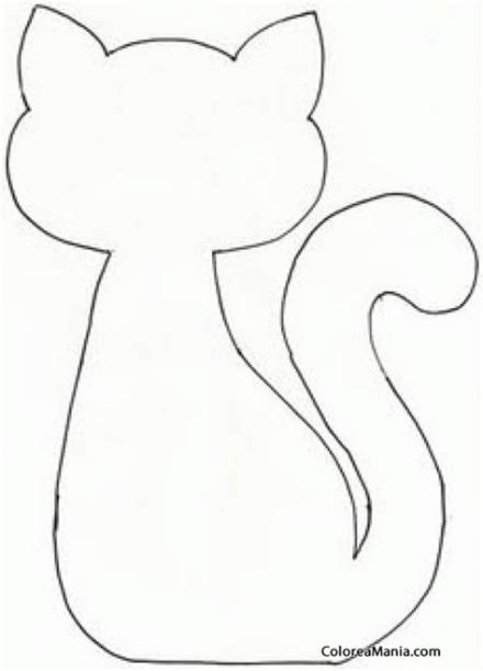 √ silueta de animales para pintar colorear silueta gatito: Aprender como Dibujar y Colorear Fácil, dibujos de La Silueta De Un Gato, como dibujar La Silueta De Un Gato paso a paso para colorear