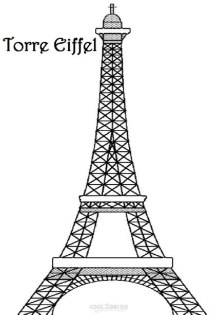 Dibujos de Torre Eiffel para colorear - Páginas para: Dibujar Fácil con este Paso a Paso, dibujos de La Tore Ifel, como dibujar La Tore Ifel paso a paso para colorear