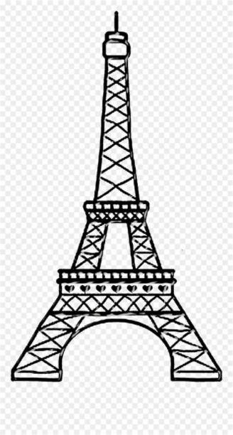 Bello Clipart - Torre Eiffel Para Dibujar - Png Download: Dibujar y Colorear Fácil, dibujos de La Torre Eifel, como dibujar La Torre Eifel paso a paso para colorear
