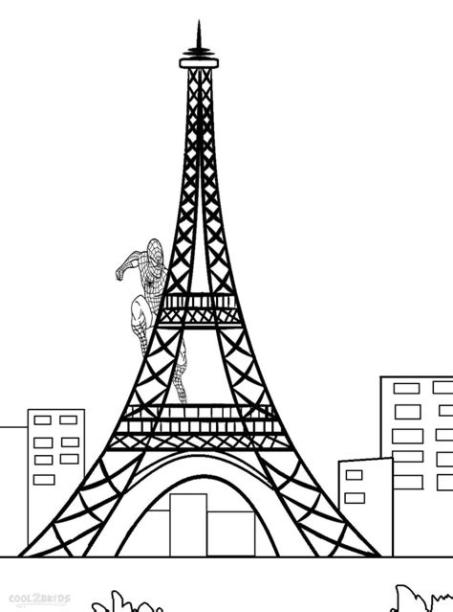 Dibujos de Torre Eiffel para colorear - Páginas para: Dibujar y Colorear Fácil, dibujos de La Torre Eiffel Para Niños, como dibujar La Torre Eiffel Para Niños para colorear
