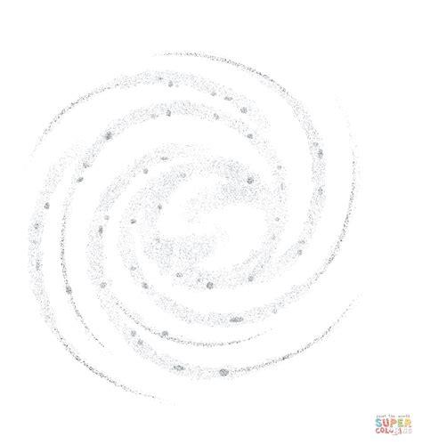 Dibujo de La Galaxia llamada Vía Lactea para colorear: Dibujar Fácil con este Paso a Paso, dibujos de La Via Lactea, como dibujar La Via Lactea para colorear e imprimir