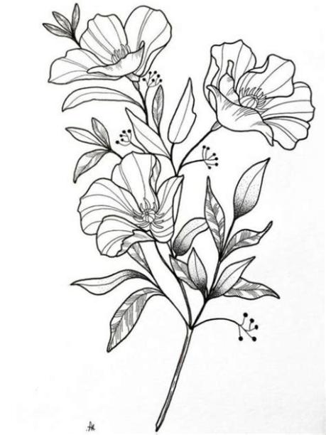 Pin en DIBUJOS TUMBLR: Dibujar Fácil, dibujos de Lápiz Flores, como dibujar Lápiz Flores paso a paso para colorear