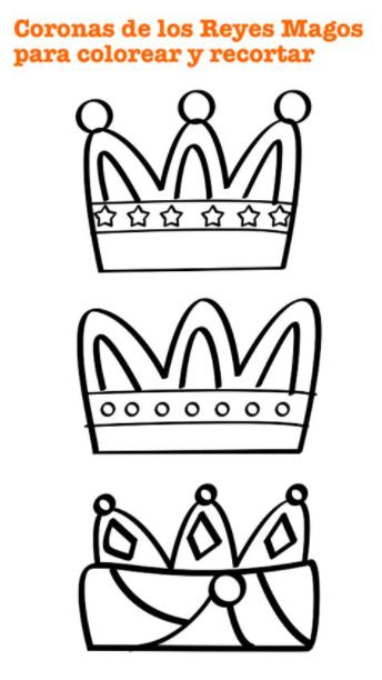 Actividades para Educación Infantil: Carta para los RRMM: Aprender a Dibujar Fácil con este Paso a Paso, dibujos de Las Coronas De Los Reyes Magos, como dibujar Las Coronas De Los Reyes Magos paso a paso para colorear
