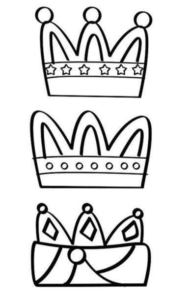 Pin en oldies: Dibujar Fácil, dibujos de Las Coronas De Los Reyes Magos, como dibujar Las Coronas De Los Reyes Magos para colorear