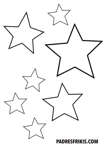 Plantillas de estrellas para colorear e imprimir | Padres: Aprende a Dibujar y Colorear Fácil, dibujos de Las Estrellas, como dibujar Las Estrellas para colorear
