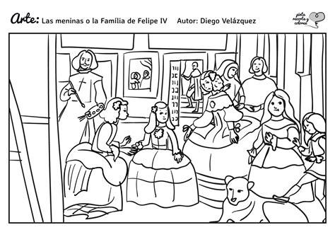 Resultado de imagen de dibujos de las meninas | Dibujos: Aprender como Dibujar y Colorear Fácil, dibujos de Las Meninas De Velazquez, como dibujar Las Meninas De Velazquez para colorear e imprimir