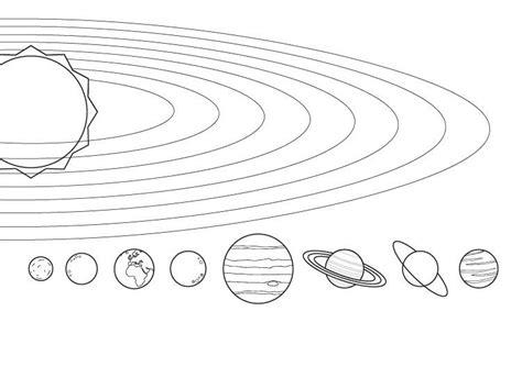 Dibujo para colorear. recortar y pegar los planetas en su: Dibujar y Colorear Fácil, dibujos de Las Orbitas Del Sistema Solar, como dibujar Las Orbitas Del Sistema Solar para colorear e imprimir