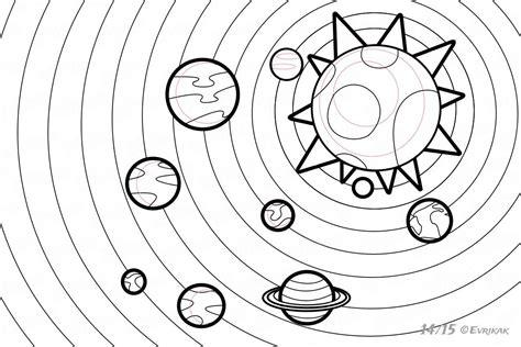 Cómo dibujar el sistema solar paso a paso: Dibujar y Colorear Fácil, dibujos de Las Orbitas Del Sistema Solar, como dibujar Las Orbitas Del Sistema Solar para colorear