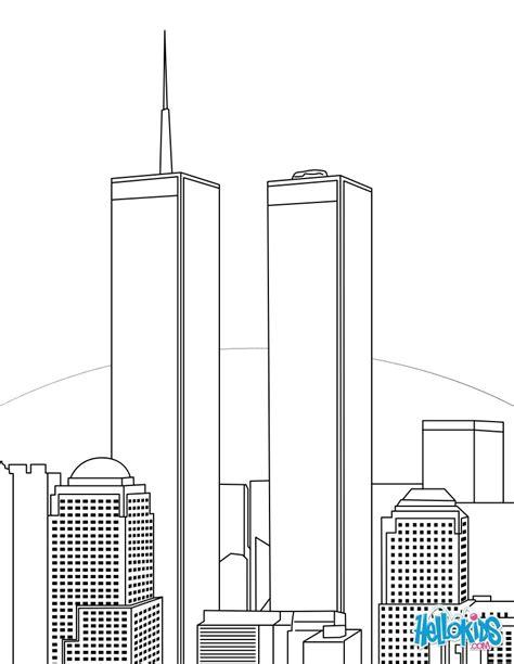 Dibujos para colorear las torres gemelas en nueva york: Dibujar y Colorear Fácil con este Paso a Paso, dibujos de Las Torres Gemelas, como dibujar Las Torres Gemelas para colorear e imprimir