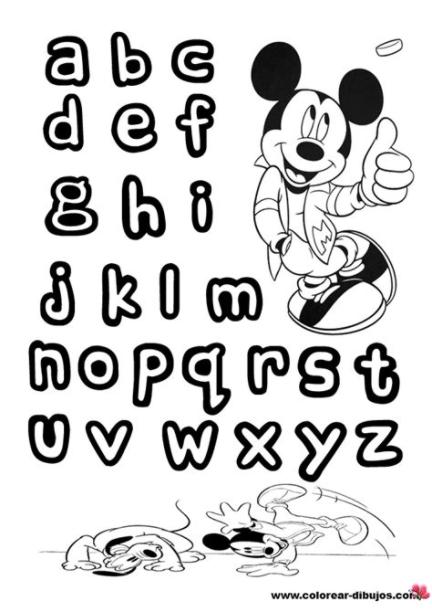 Dibujos para colorear letras Disney | ¡Todo el abecedario: Dibujar Fácil con este Paso a Paso, dibujos de Letras Disney, como dibujar Letras Disney paso a paso para colorear