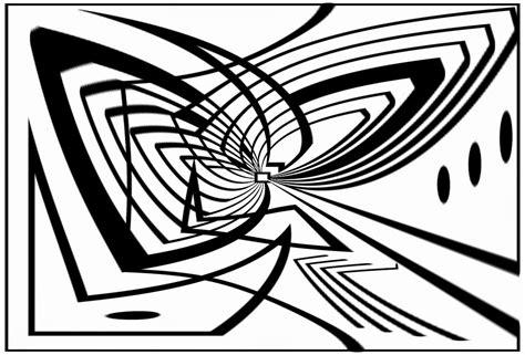 Dibujo con Lapiz: Dibujos Opt Art - ilusión óptica como: Dibujar Fácil con este Paso a Paso, dibujos de Lineas Cineticas, como dibujar Lineas Cineticas para colorear