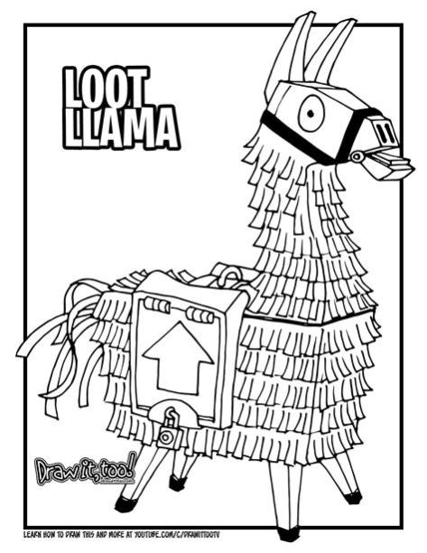 Llama De Fortnite Dibujo Para Colorear | Fortnite: Aprende como Dibujar Fácil, dibujos de Llama Fortnite, como dibujar Llama Fortnite para colorear