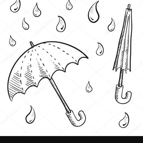 Umbrella or parasol sketch — Stock Vector © lhfgraphics: Aprender como Dibujar y Colorear Fácil con este Paso a Paso, dibujos de Lluvia En Photoshop, como dibujar Lluvia En Photoshop paso a paso para colorear