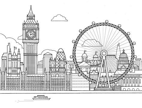 √ London Eye Para Colorear | Dibujo Para Colorear Puente: Aprender como Dibujar y Colorear Fácil con este Paso a Paso, dibujos de Londres, como dibujar Londres paso a paso para colorear