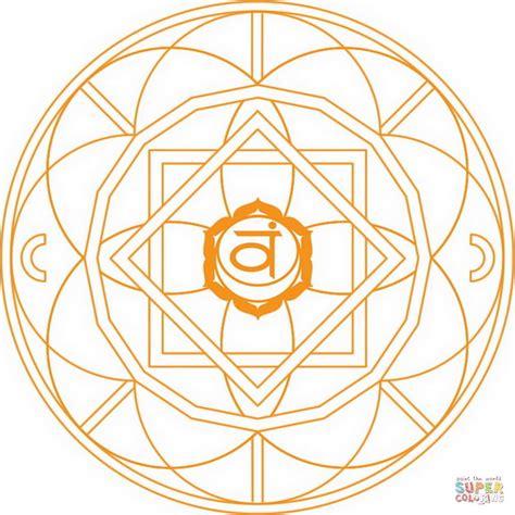 Mandala de Chakra Svadhishthana | Super Coloring: Aprender a Dibujar Fácil con este Paso a Paso, dibujos de Los Chakras, como dibujar Los Chakras paso a paso para colorear