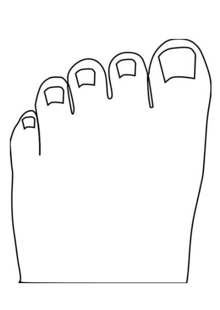 Dibujo para colorear dedos de los pies - Img 27470: Aprende como Dibujar Fácil, dibujos de Los Dedos Delos Pies, como dibujar Los Dedos Delos Pies paso a paso para colorear