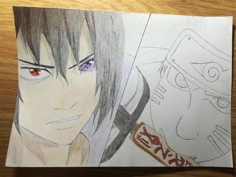 Proceso de dibujo Naruto vs Sasuke | Dibujos Y Anime Amino: Dibujar Fácil con este Paso a Paso, dibujos de Los Ojos De Sasuke, como dibujar Los Ojos De Sasuke para colorear