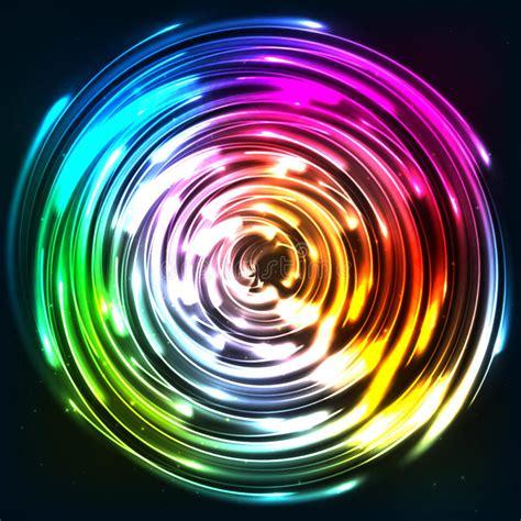 El Arco Iris Colorea El Disco Brillante De Las Luces De: Aprende como Dibujar y Colorear Fácil con este Paso a Paso, dibujos de Luces De Neon, como dibujar Luces De Neon paso a paso para colorear