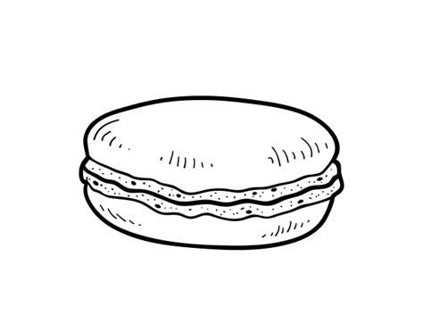 Dibujo de Macaron para Colorear - Dibujos.net: Dibujar Fácil, dibujos de Macarons, como dibujar Macarons para colorear