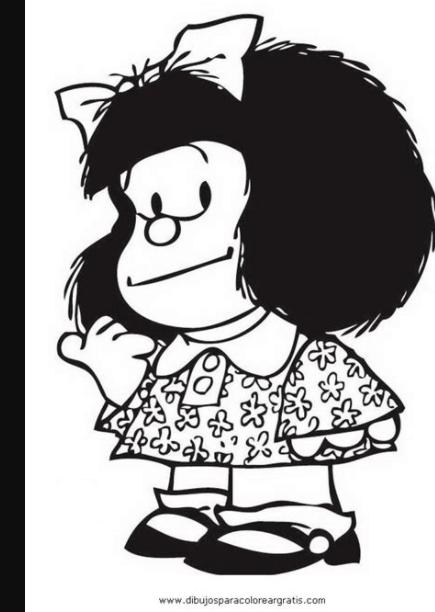 Dibujo mafalda para colorear - Imagui | Dibujos de mafalda: Dibujar y Colorear Fácil con este Paso a Paso, dibujos de Mafalda, como dibujar Mafalda paso a paso para colorear