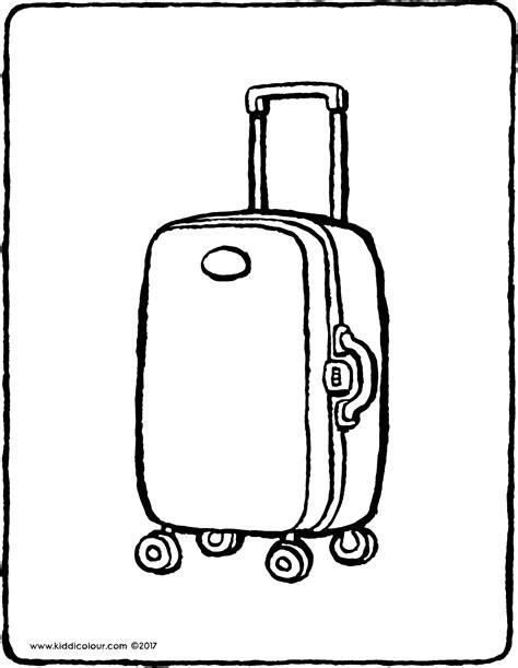 una maleta - kiddicolour: Dibujar y Colorear Fácil con este Paso a Paso, dibujos de Maletas, como dibujar Maletas para colorear