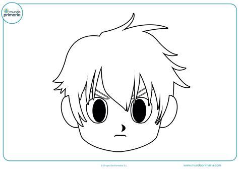 Dibujos Manga y Anime para Colorear Imprimir Gratis: Dibujar Fácil con este Paso a Paso, dibujos de Manga Cara, como dibujar Manga Cara para colorear e imprimir