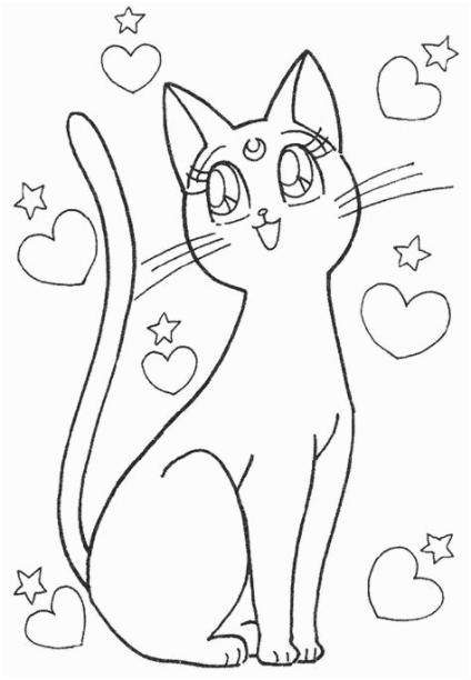 Dibujos de gatitos simpáticos para colorear | Colorear: Aprender como Dibujar Fácil, dibujos de Manga Gato, como dibujar Manga Gato paso a paso para colorear