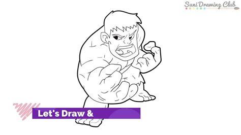 How to Draw Chibbi Hulk from Avengers - Coloring Page Hulk: Dibujar y Colorear Fácil con este Paso a Paso, dibujos de Manga Super Deformed, como dibujar Manga Super Deformed para colorear