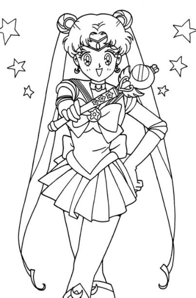 Pin by spetri on LineArt: Sailor Moon | Sailor moon: Aprender como Dibujar Fácil con este Paso a Paso, dibujos de Manga Torrent, como dibujar Manga Torrent para colorear e imprimir